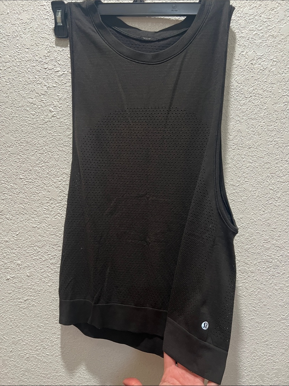 lululemon athletica Black Mesh Muscle Tank